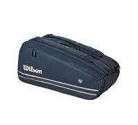 Bolsa para raquetas de tenis WILSON Roland-Garros 2025 Session de Soirθe Super Tour - Azul marino oscuro Con capacidad para hasta 9 raquetas