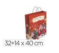 Bolsa Para Regalo Basika Nv2301 L 32+14X40 Cm