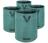 Bolsa para residuos de jardín Juego de 4 verde 280 litros cada una