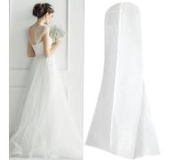 Bolsa Para Ropa de Boda, Bolsa Para Ropa Transpirable a Prueba de Polvo, Transparente 180cm con Cremallera Protección Para Vestidos de Boda, Trajes de Noche, Abrigos
