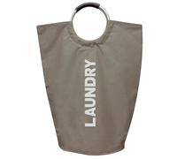 Bolsa para ropa sucia flexible, Color Gris - MSV.