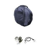 Bolsa para ruedas de repuesto con cierre de cremallera y asas, talla XXL, 23 x 70 cm, protección de rueda para garaje, resistente al desgarro, impermeable