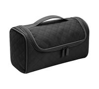 Bolsa para secador de pelo, organizador de herramientas de pelo de gran capacidad para mujeres con gancho, estuche de transporte, bolsa de aseo, organizador de accesorios para el cabello, estuche