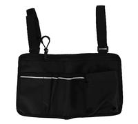 Bolsa para Silla de Ruedas, Bolsa Lateral para Silla de Ruedas con Correas Ajustables Bolsas para Silla de Ruedas de Tela Oxford 600D para Bebidas y Refrigerios, Vasos,