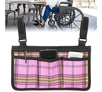 Bolsa para Silla de Ruedas con Bolsillos, Bolsa Lateral Multifuncional para Silla de Ruedas Bolsa de Almacenamiento de Bolsillo Lateral Resistente Al Agua para Reposabrazos de Silla para la Mayoría de