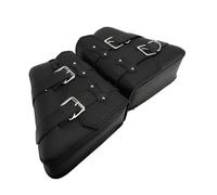 Bolsa para Sillín de Cuero PU para Motocicleta, Gran Capacidad, Resistente Al Agua, Diseño Elegante para la Mayoría de Las Motocicletas, 1 par para Viajes Largos y Desplazamientos Diarios