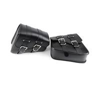 Bolsa para SILLÍN Motocicleta Alforja Caja Alforjas Organizador Herramientas Lateral Viaje para Harley para Sportster XL883 XL1200(Negro)