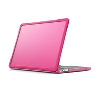 Bolsa para Tableta, Funda Carcasa Trasera Transparente Compatible con MacBook Air 13,6" 2022 A2681/ M3 2024 A3113, Funda Protectora de TPU Resistente, Delgada y a Prueba de Golpes(Rose Red)