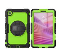 Bolsa para tableta, funda For Lenovo Tab One 8.7 inch Case K9 TB305FU with Screen Protector, Shockproof Rugged case 360° Rotating Hand Strap/Stand For Lenovo Tab One 8.7 inch(Yellow Green pc)