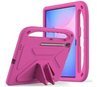 Bolsa para tableta, funda For Samsung Galaxy Tab S10 FE Plus 13.1 inch (2025) Case Shockproof Light Weight Handle Stand Protective Case Scratch Resistant Made of Kid-Friendly EVA Shell(Rose Red)
