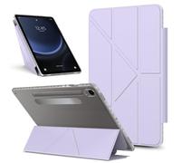 Bolsa para tableta, funda For Samsung Galaxy Tab S9 11 inch 2023 X710/X716B/X718U Case Detachable Magnetic Cover Slim Protective Shockproof Case,Transparent Back Shell Slim Stand Cover(Purple)