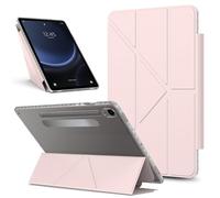 Bolsa para tableta, funda For Samsung Galaxy Tab S9 11 inch 2023 X710/X716B/X718U Case Detachable Magnetic Cover Slim Protective Shockproof Case,Transparent Back Shell Slim Stand Cover(Pink)