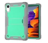 Bolsa para tableta, funda For Xiaomi Redmi Pad 2 Case 11 inch Released 2025, Rugged Hybrid Shockproof Rugged Protective Cases For Redmi PAD 2 11 Inch Tablet Cover With Built-in Stand(Grey+green)