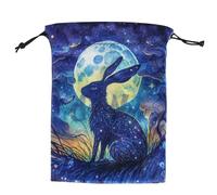 Bolsa para tarjetas de tarot - 13 x 18 cm, bolsa para tarjetas de tarot, bolsa de joyería con cordón, bolsa de almacenamiento de accesorios de tarot para suministros de adivinación del destino, mazos