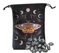 Bolsa para tarjetas de tarot - Bolsa para runas, dados, cristales y joyas | Almacenamiento para juegos de dados, Halloween, adivinación casera y accesorios, FHR56, Se référer à la description