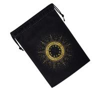 Bolsa para tarjetas de tarot, bolsas de terciopelo suave para joyas con cordones, organizador de joyas impreso para dados, artículos espirituales, suministros de adivinación, reloj, altar de runas