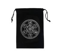Bolsa para tarjetas de tarot, misteriosa bolsa de almacenamiento de cartas de tarot de magia negra, bolsa de almacenamiento de dados de tarot, bolsa de almacenamiento de dados con cordón, bolsa de
