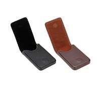 Bolsa Para Tarjetas De Visita Magnética De 2 Piezas, Bolsa Para Tarjetas De Visita De Cuero Pu, Regalos De Empresa, Bolsa Para Tarjetas De Visita Vertical, Suministros De Oficina