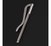 Bolsa para tarjetero de crédito, clip para dinero plateado, abrazadera de resorte Oney para billeteras, accesorios de cuero, 2.9