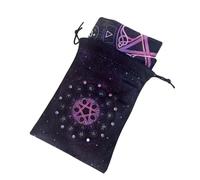 Bolsa para Tarot,Funda para Barajas De Tarot Y Oráculo En Terciopelo | Estuche para Barajas Diseño Gótico Vintage para Piedras Joyas Pendientes Collar