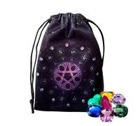 Bolsa para Tarot,Portalibros De Tela para Tarot Y Oráculos Estuche para Cartas | Estuche para Barajas Diseño Gótico Vintage para Piedras Joyas Pendientes Collar