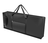 Bolsa para teclado electrónico Funda for teclado de 61 teclas con correa hombro ajustable Estuche portátil for piano eléctrico Tela Oxford 420D acolchado(Black B)