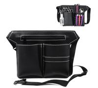 Bolsa para Tijeras de Peluquería, Bolsa de Almacenamiento Bolsa de Cintura de Tijeras con Bolsillas Profesional para Peines Maquinillas de Afeitar Tijeras Clips