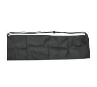 Bolsa para trípode de nailon negro sin cremallera plegable para luz de micrófono y pantalla, 10 x 35 cm, bolsa de transporte compacta para estudio y accesorios de grabación al aire libre, práctica