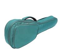 Bolsa para Ukelele Acolchada Verde Oxford Correa Ajustable | Funda de Gran Capacidad, Forro Interior, para Instrumento de Cuatro Cuerdas, Tamaño 26/27 Pulgadas