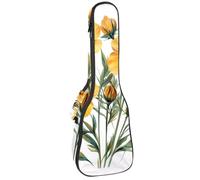 Bolsa para ukelele de 23 pulgadas, diseño de océano mundial con funda de transporte acolchada Ocean Life con almacenamiento y asa gruesa, Multicolor 04, 25.9x9x3.1in/66x23x8cm, Organizador de bolsas