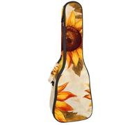 Bolsa para ukelele de 23 pulgadas, diseño de océano mundial con funda de transporte acolchada Ocean Life con almacenamiento y asa gruesa, Multicolor 10, 25.9x9x3.1in/66x23x8cm, Organizador de bolsas