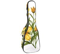 Bolsa para ukelele de 23 pulgadas, diseño de océano mundial con funda de transporte acolchada Ocean Life con almacenamiento y asa gruesa, Multicolor 07, 25.9x9x3.1in/66x23x8cm, Organizador de bolsas