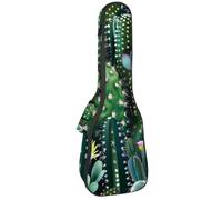 Bolsa para ukelele de 58,4 cm con diseño de esqueletos divertidos haciendo posturas de baile, funda de transporte con almacenamiento y asa gruesa, Multicolor 02, 25.9x9x3.1in/66x23x8cm, Organizador de