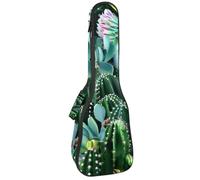 Bolsa para ukelele de 58,4 cm con diseño de esqueletos divertidos haciendo posturas de baile, funda de transporte con almacenamiento y asa gruesa, Multicolor 05, 25.9x9x3.1in/66x23x8cm, Organizador de