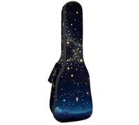 Bolsa para ukelele de 58,4 cm con diseño de esqueletos divertidos haciendo posturas de baile, funda de transporte con almacenamiento y asa gruesa, Multicolor 03, 25.9x9x3.1in/66x23x8cm, Organizador de