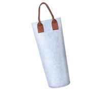 Bolsa para una sola botella de vino - Bolsa de transporte para una sola botella de vino | Bolsas de fieltro para botellas de vino, reutilizables, térmicas individuales, portátil, botella de champán