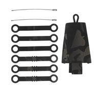 Bolsa para varita luminosa de supervivencia, bolsa para guardar bastones luminosos | Bolsa para varilla de iluminación de pesca | Estuche para bastones de pesca con 2 tipos de anillos de tracción