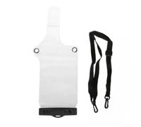 Bolsa para walkie para talkie Exterior con Abierto Bolsa para | Material PVC impermeable, protege contra lluvia y para polvo, 33x11.5cm, para fácil instalación(1PC white)