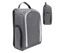 Bolsa para zapatos de golf, bolsa de protección portátil con asa, para hombre y mujer, bolsa de almacenamiento impermeable para fin de semana y clases de baile, gris, Ver descripción, Ver descripción