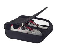 Bolsa para Zapatos de Golf con asa, Plegable, Transpirable, con Cierre de Cremallera, Bolsa de Viaje para Zapatos, Impermeable, Apertura Amplia, Accesorios de Golf de Malla Fina