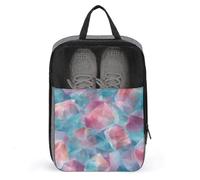 Bolsa para zapatos de golf con fragmentos de cristal pastel para viajes, uso diario, antipolvo