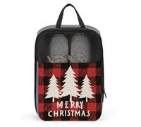 Bolsa para zapatos de golf con texto en inglés "Merry Christmas" para viajes, uso diario, antipolvo
