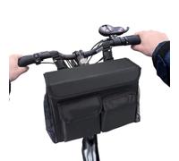 Bolsa Patinete Eléctrico Cesta Delantera de Manillar Multibolsillos | Bolsa de Almacenamiento para Bici y Scooter para móvil, agua, equipo, herramienta, silla ruedas, ciclismo ca