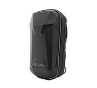 Bolsa Patinete Eléctrico Impermeable CoolBox - Mochila Patín Resistente al Agua, Cintas Autoadherentes para Manillar y Correa para Usar como Bandolera, Borde Reflectante. Color Negro