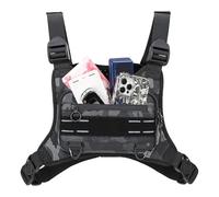 Bolsa Pechera Hombre - Bandolera Deportiva Equipamiento Actividades | Portamóviles Impermeable Bolsa Ajustable Unisex Caza Ciclismo Viaje Entrenamiento Carrera