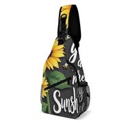 Bolsa Pecho Eres mi girasol Moda Mochila Bandolera Unisex Bandolera para Ciclismo Tactica Montañismo