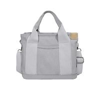 Bolsa pequeña de lona sólida, bolsa de lona de moda, bolso de mano de temperamento, bolsa de almacenamiento portátil, soporte para bolso de coche entre asientos, gris, Talla única