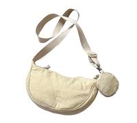 Bolsa pequeña de nylon crescent | Stylish Unisex Sling Shoulder Purse | Lightweight Adjustable Body Bag, Casual Nylon Hand Bag for Work, Travel, and Daily Outings, , Se référer au descriptif