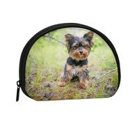 Bolsa pequeña para Guardar Toallas sanitarias, cosméticos y Monedero para Mujer, diseño de Yorkshire Terrier, Cachorros pequeños, Perros