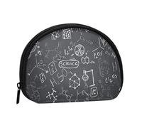 Bolsa pequeña para Guardar Toallas sanitarias de Maquillaje con Dibujo científico Escrito a Mano, Monedero para cosméticos de Mujer